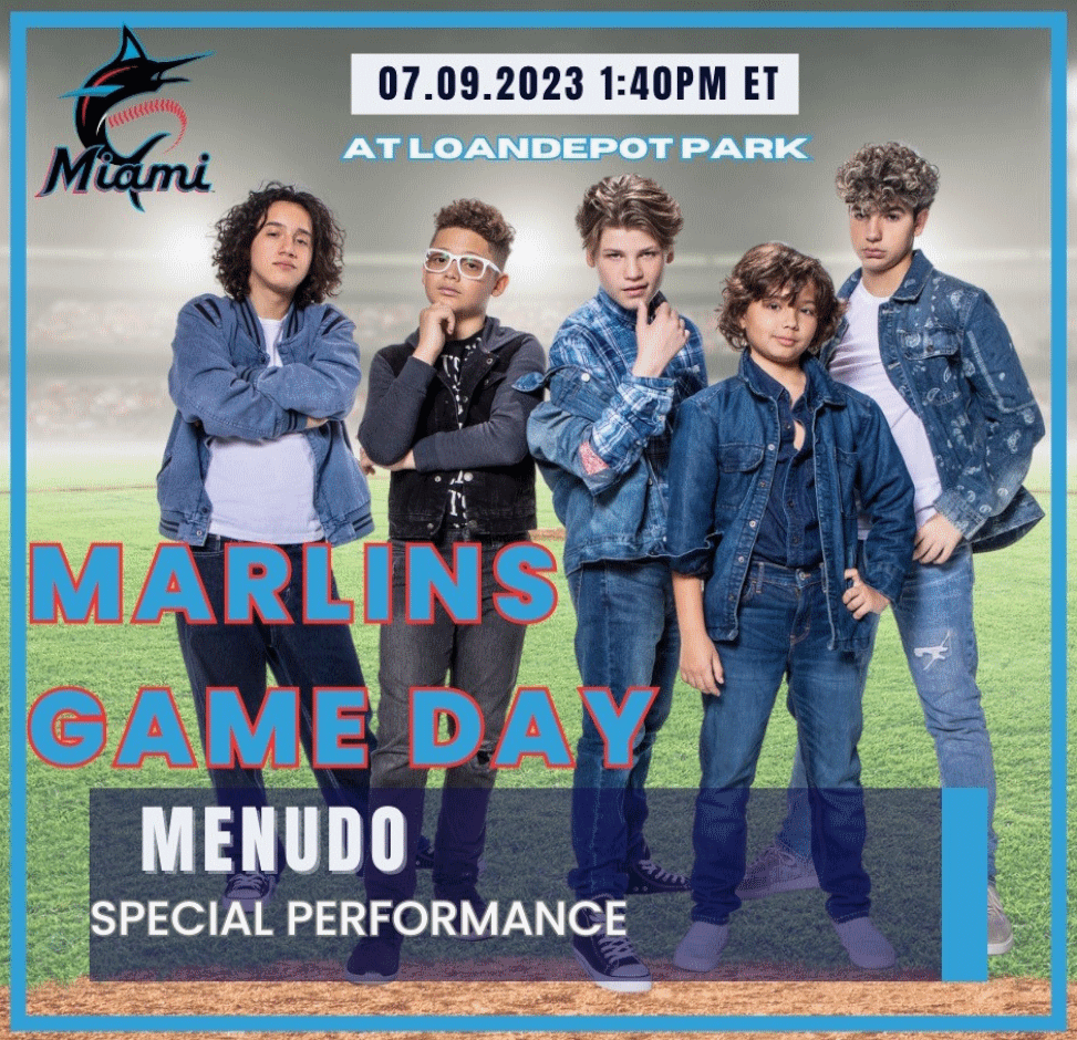 Picture of ad for Menudo-Marlins-Game-Day